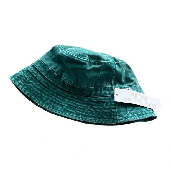 UO | Green Wash Denim Bucket Hat - Picture 3 of 5